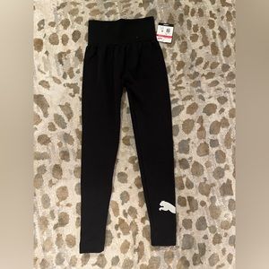 Fleece Lined Puma Black Leggings